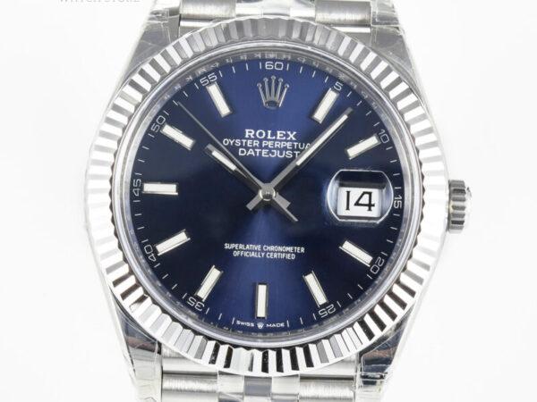 Datejust 36mm 126334 VSF Blue Dial Stick Markers in White Gold - Image 8