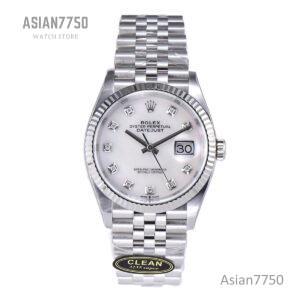 Datejust 36 126234 White MOP Dial with Diamond Marker in Steel in Jubilee Bracelet