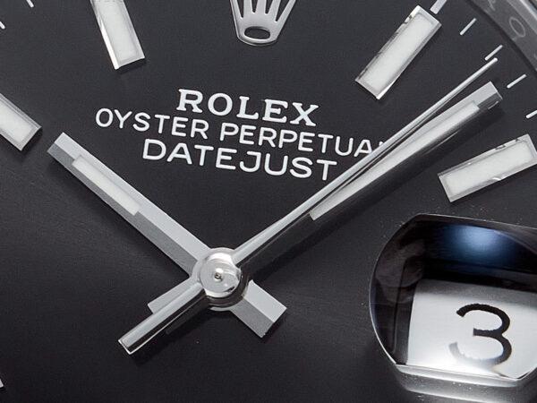 Datejust 41 Black Dial Stick Markers in Steel Clean Factory - Image 9