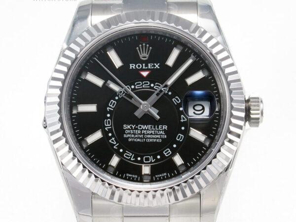 Sky-Dweller 326934 904L SS ZF 1:1 Best Edition Black Dial on SS Bracelet A2824 - Image 3