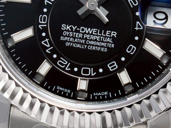 Sky-Dweller 326934 904L SS ZF 1:1 Best Edition Black Dial on SS Bracelet A2824 - Image 10
