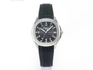 Aquanaut 5167 40mm SS 3KF 1:1 Best Edition Black Dial on Black Rubber Strap A330 Super Clone V3