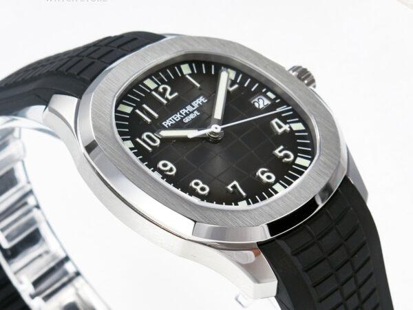 Aquanaut 5167 40mm SS 3KF 1:1 Best Edition Black Dial on Black Rubber Strap A330 Super Clone V3 - Image 7