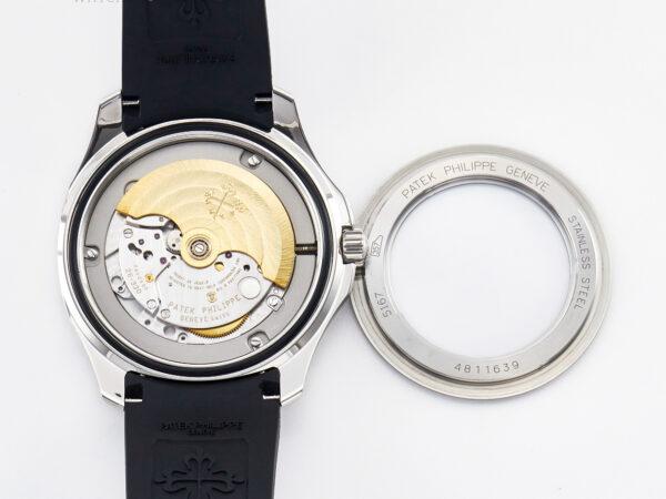 Aquanaut 5167 40mm SS 3KF 1:1 Best Edition Black Dial on Black Rubber Strap A330 Super Clone V3 - Image 14