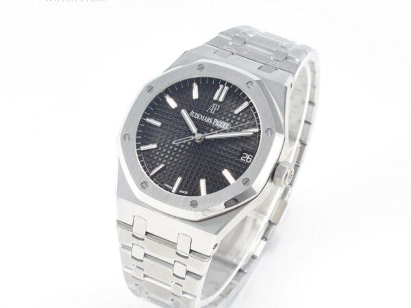 Royal Oak 41mm 15500 SS ZF 1:1 Best Edition Black Textured Dial on SS Bracelet SA4302 Super Clone V3 - Image 3