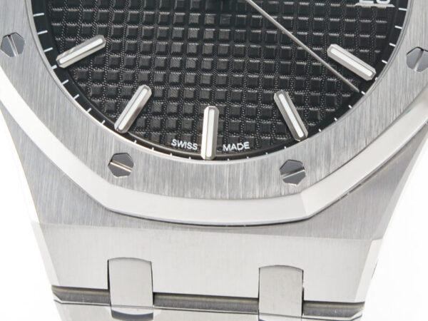 Royal Oak 41mm 15500 SS ZF 1:1 Best Edition Black Textured Dial on SS Bracelet SA4302 Super Clone V3 - Image 8