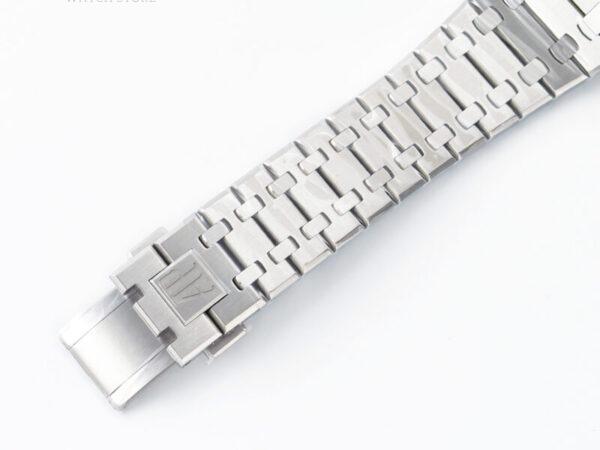 Royal Oak 41mm 15500 SS ZF 1:1 Best Edition Black Textured Dial on SS Bracelet SA4302 Super Clone V3 - Image 10