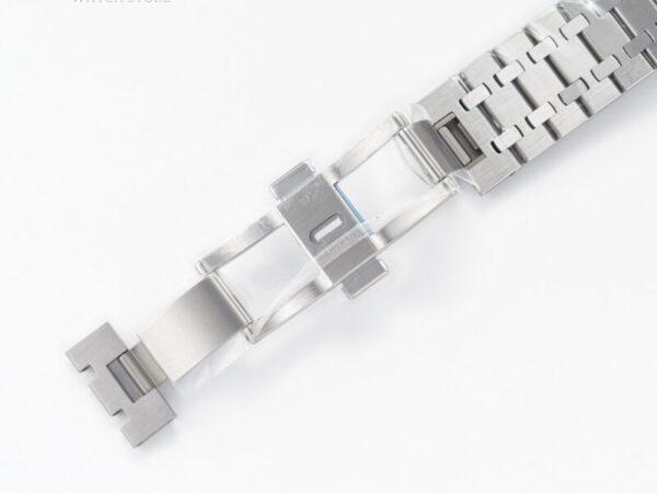 Royal Oak 41mm 15500 SS ZF 1:1 Best Edition Black Textured Dial on SS Bracelet SA4302 Super Clone V3 - Image 21