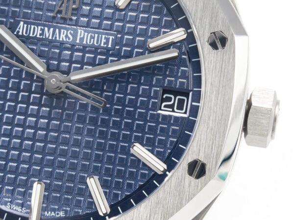 Royal Oak 41mm 15500 SS ZF 1:1 Best Edition Blue Textured Dial on SS Bracelet SA4302 Super Clone V3 - Image 11