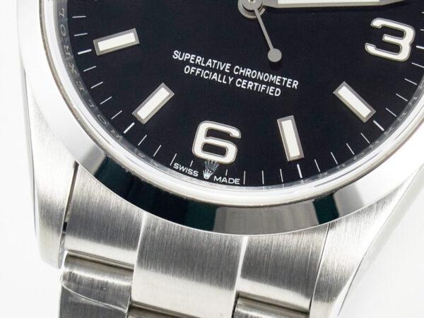 Explorer 36 904L Steel VSF 1:1 Best Edition Black Dial on SS Bracelet SW200 - Image 12