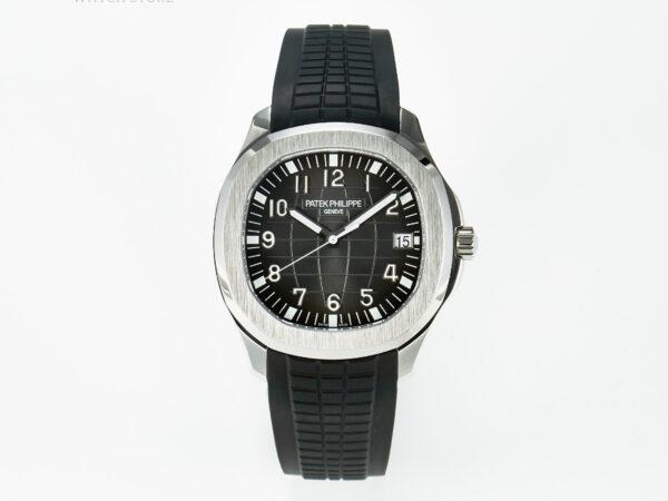 Aquanaut 5167A SS ZF 1:1 Best Edition Black Dial on Black Rubber Strap A324 Super Clone（New clasp） - Image 2