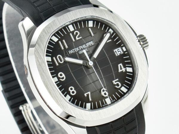 Aquanaut 5167A SS ZF 1:1 Best Edition Black Dial on Black Rubber Strap A324 Super Clone（New clasp） - Image 5