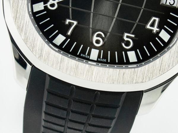 Aquanaut 5167A SS ZF 1:1 Best Edition Black Dial on Black Rubber Strap A324 Super Clone（New clasp） - Image 13