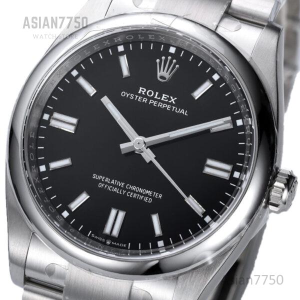 Clean Factory Rolex Oyster Perpetual 36mm Bright Black Dial 124300 - Image 3