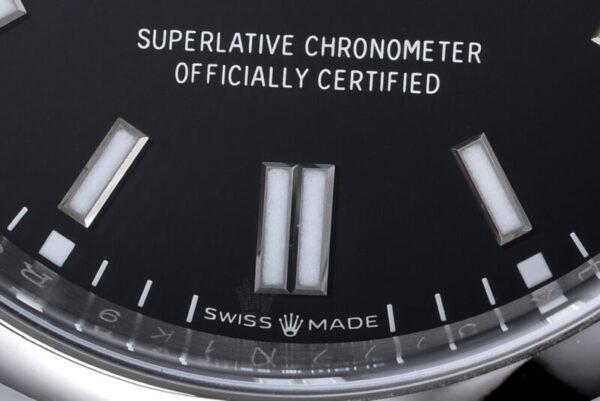 Clean Factory Rolex Oyster Perpetual 36mm Bright Black Dial 124300 - Image 4