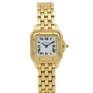 Panthère Secrete Ladies 27mm YG J12F 1:1 Best Edition White Dial on YG Bracelet Ronda Quartz