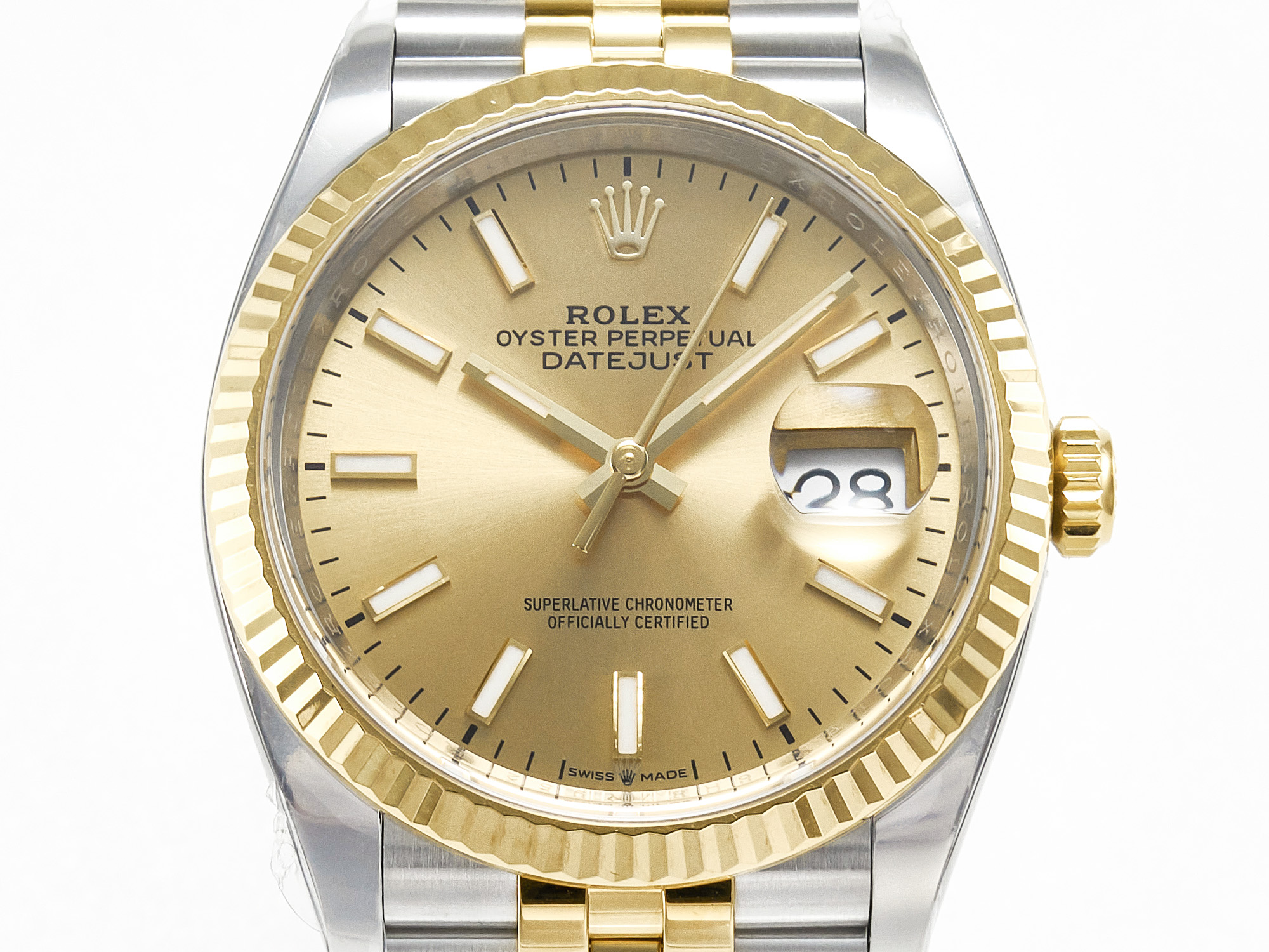 DateJust 36 126233 Clean 1:1 Best Edition 904L Steel YG Stick Dial on SS/YG Jubilee Bracelet VR3235 - Image 2