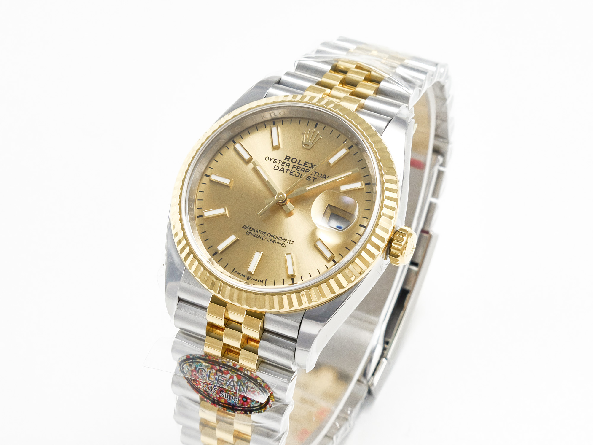 DateJust 36 126233 Clean 1:1 Best Edition 904L Steel YG Stick Dial on SS/YG Jubilee Bracelet VR3235 - Image 4