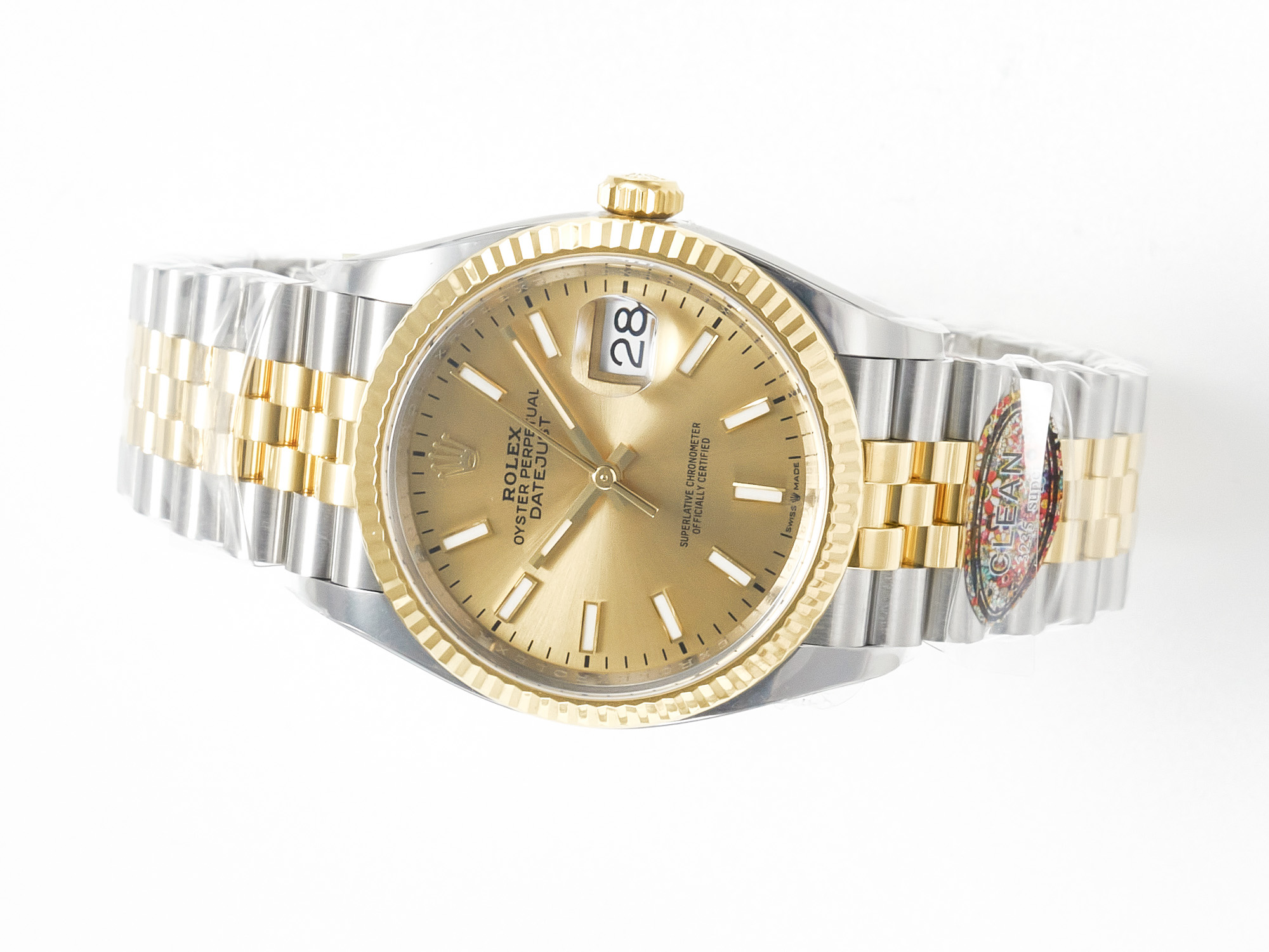 DateJust 36 126233 Clean 1:1 Best Edition 904L Steel YG Stick Dial on SS/YG Jubilee Bracelet VR3235 - Image 6