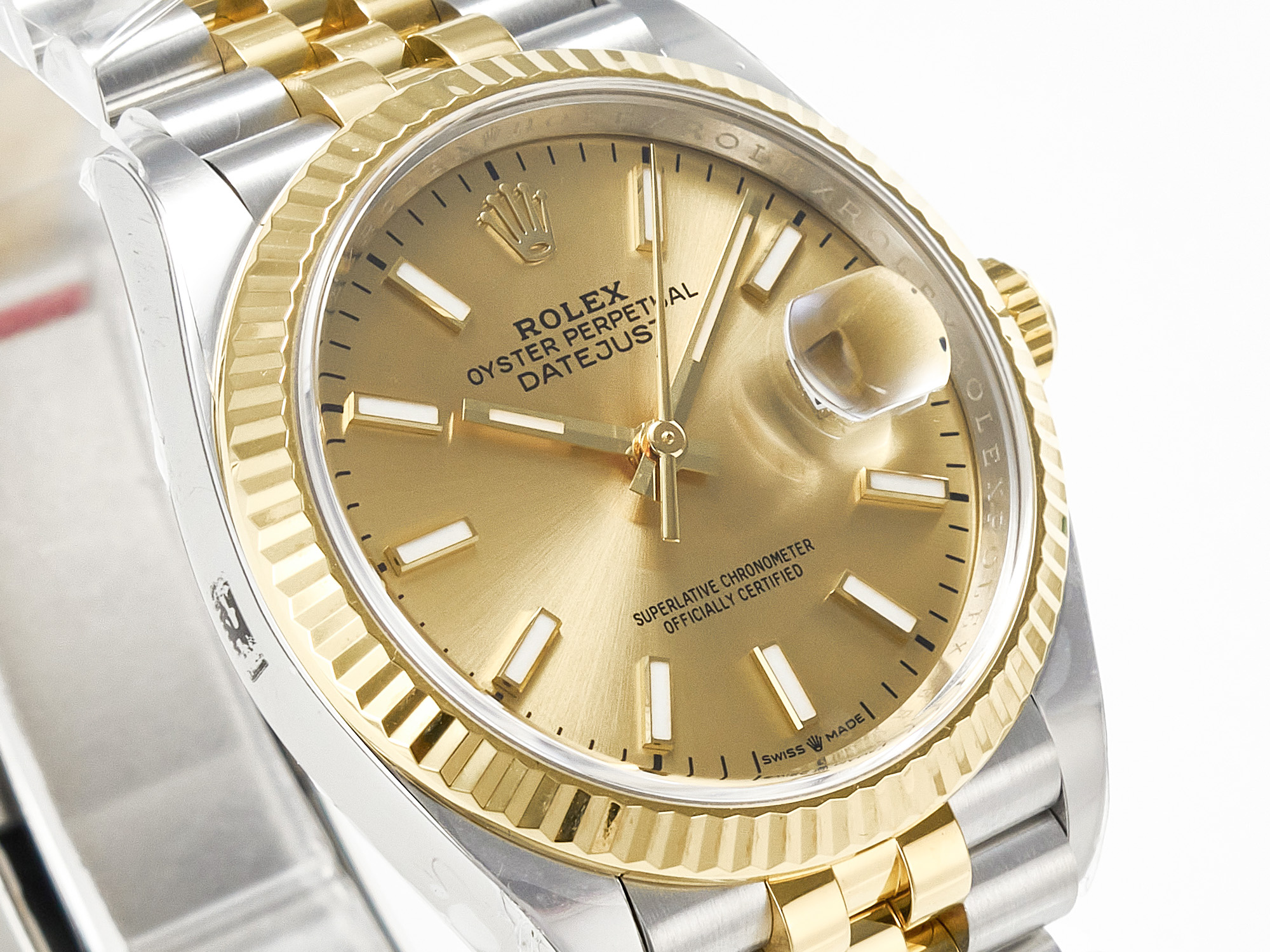 DateJust 36 126233 Clean 1:1 Best Edition 904L Steel YG Stick Dial on SS/YG Jubilee Bracelet VR3235 - Image 7