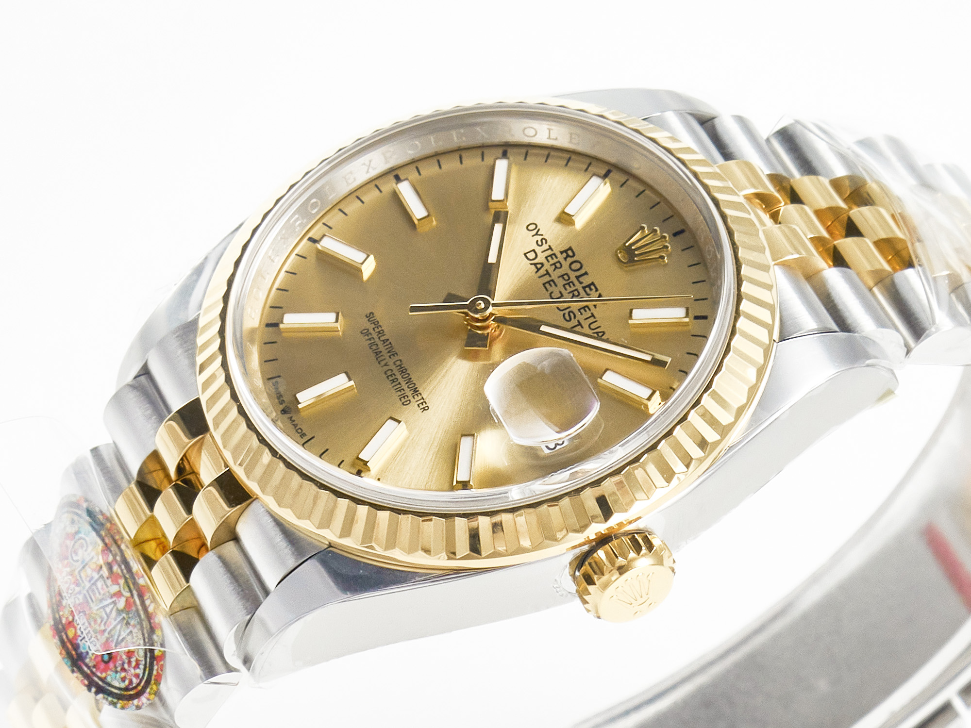DateJust 36 126233 Clean 1:1 Best Edition 904L Steel YG Stick Dial on SS/YG Jubilee Bracelet VR3235 - Image 9