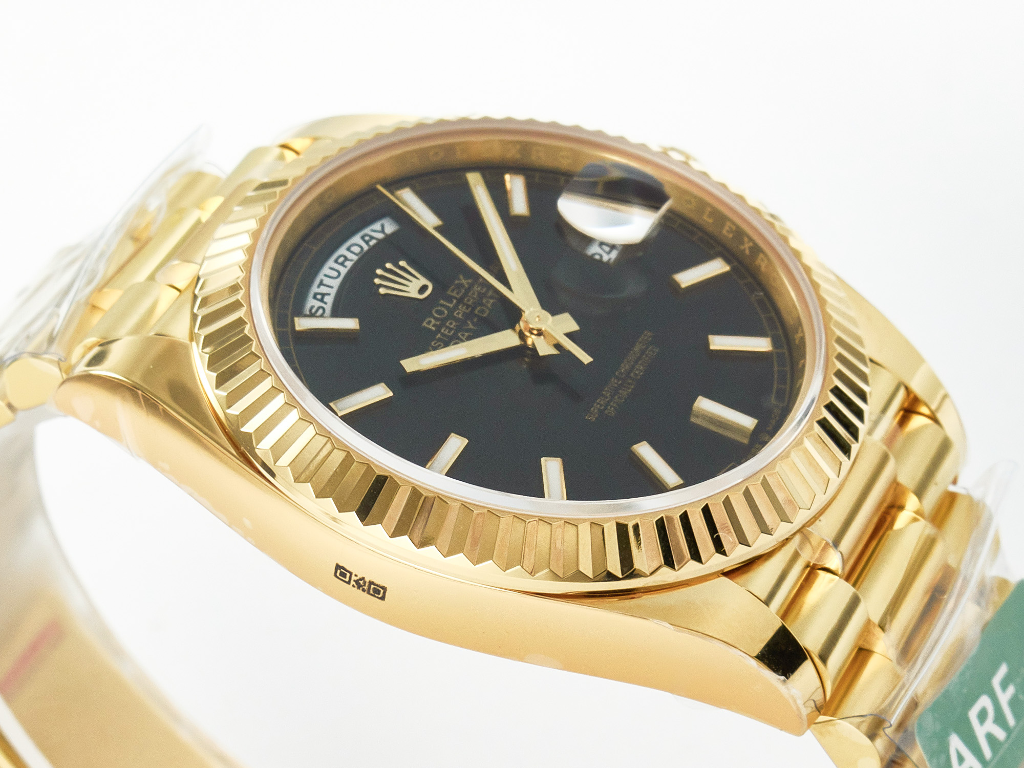 Day Date 36MM 228238 ARF 904L Steel Black Stick Dial on President Bracelet VR3255 - Image 6