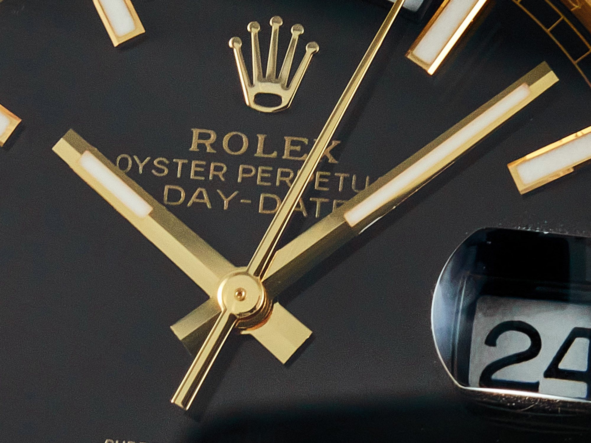 Day Date 36MM 228238 ARF 904L Steel Black Stick Dial on President Bracelet VR3255 - Image 9