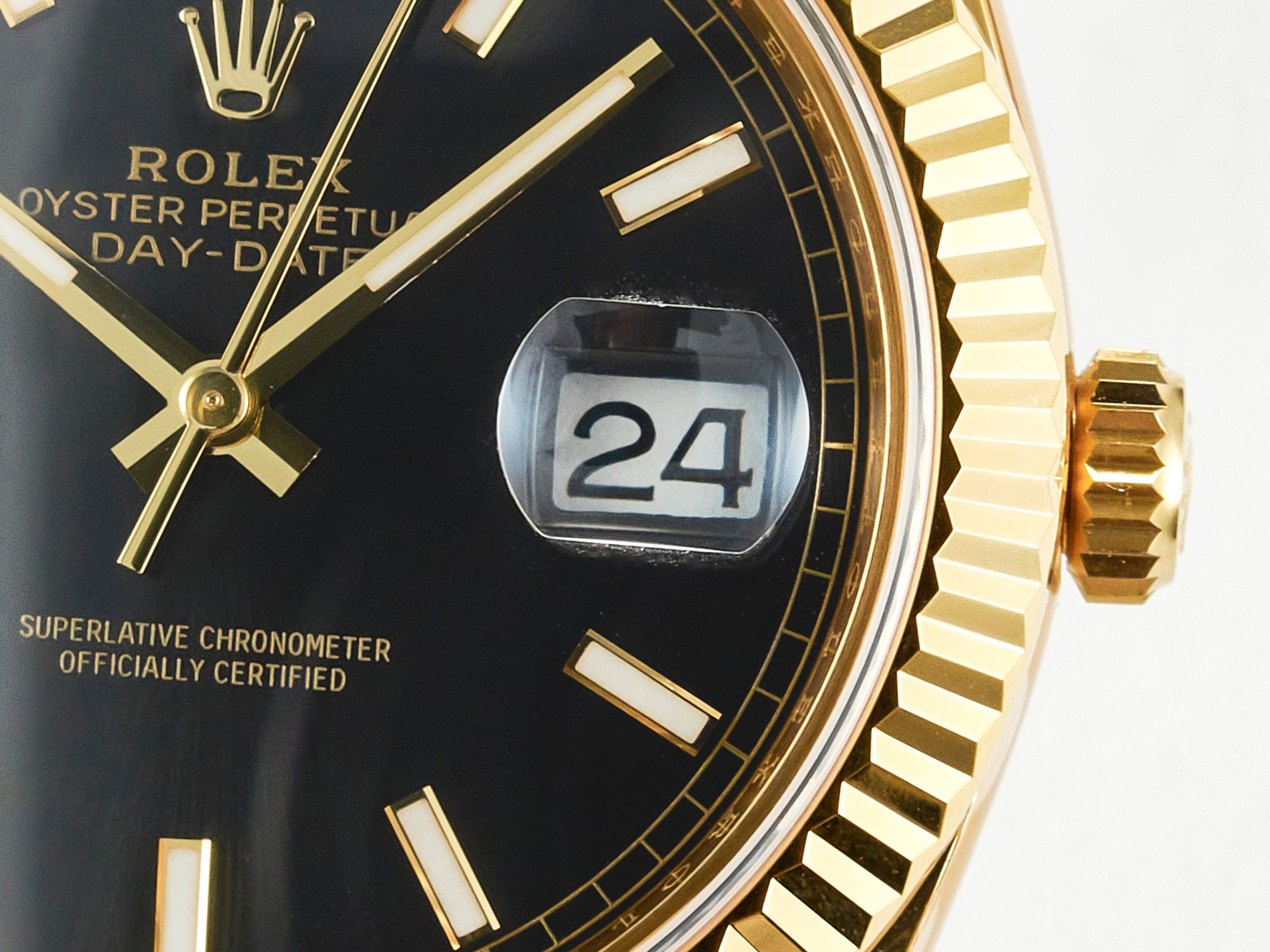 Day Date 36MM 228238 ARF 904L Steel Black Stick Dial on President Bracelet VR3255 - Image 10