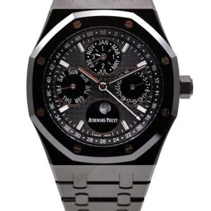 Royal Oak Perpetual Calendar Ceramic 26579CE Black Dial