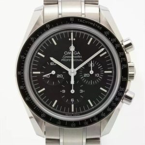 Speedmaster MoonWatch SS Sapphire Crystal Black Dial on SS Bracelet Manual Winding Chrono Movement
