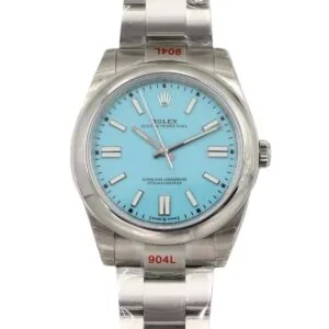 Oyster Perpetual 41mm esfera azul turquesa 114300