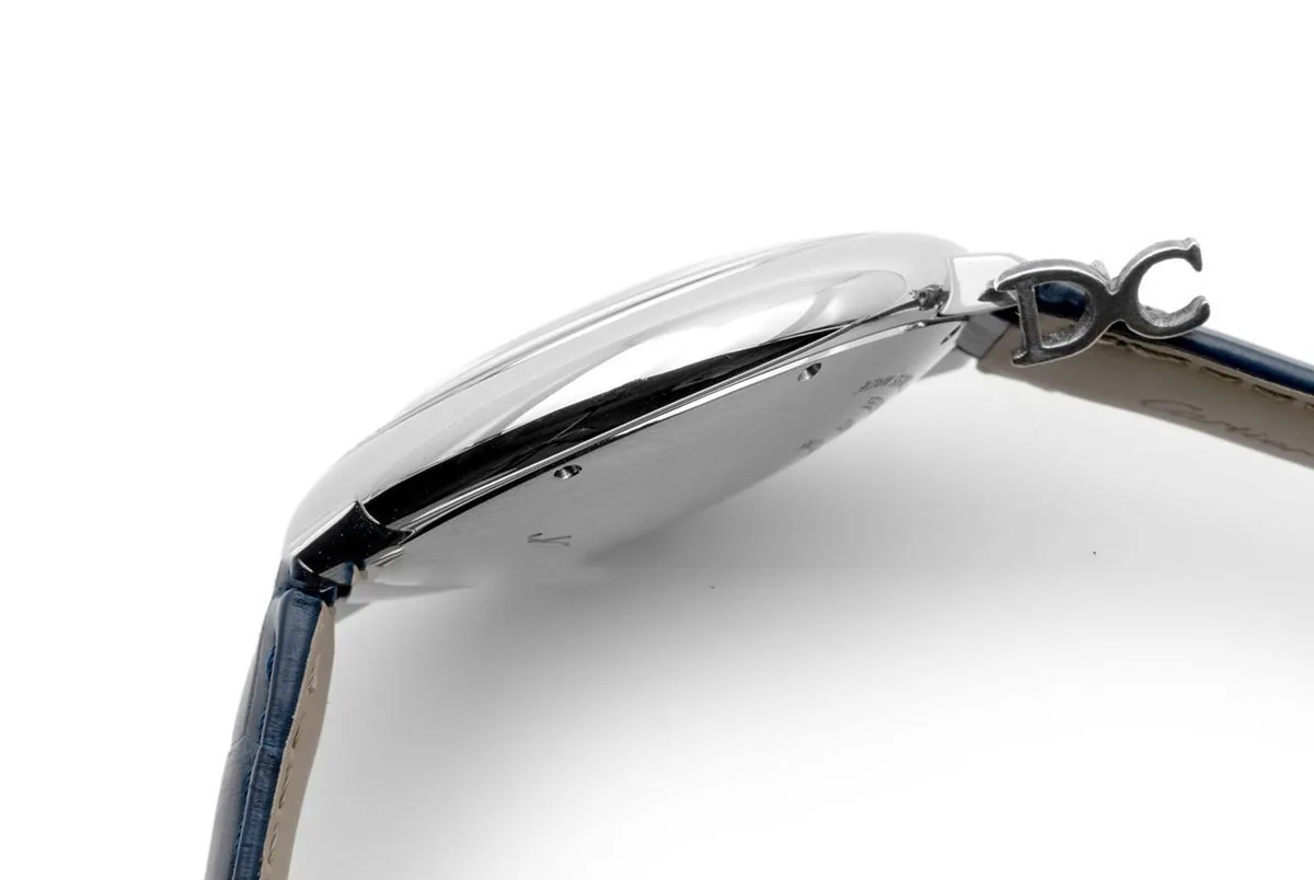 Ballon Bleu De Cartier 42mm esfera azul en acero con correa de piel azul - Imagen 3