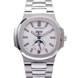 Nautilus 5726/1A-010 quadrante bianco in acciaio
