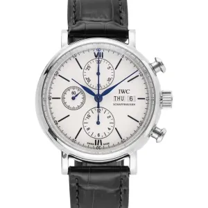 Portofino Chronograph IW391024 Edition “150 Years” White Dial in Steel