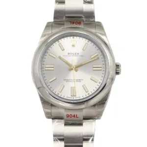 Oyster Perpetual 41mm esfera plateada 114300