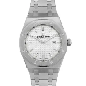 Lady Royal Oak 67650 quadrante bianco in acciaio
