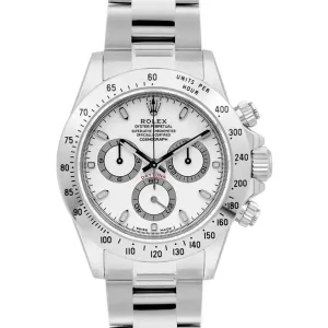 Daytona 116520 White Dial in Steel