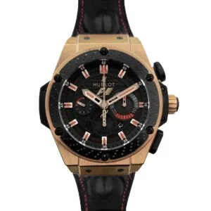 King Power F1 schwarzes Zifferblatt Chronograph in Roségold