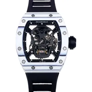 RM 052-01 Tourbillon Black Skull in White NTPT Carbon