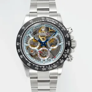 Blaken Daytona Skeleton Dial in Steel