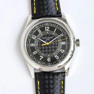 Calatrava 6007G-001 quadrante nero giallo in oro bianco