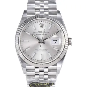 Datejust 36 126234 Silver Dial with Stick Marker in Steel in Jubilee Bracelet