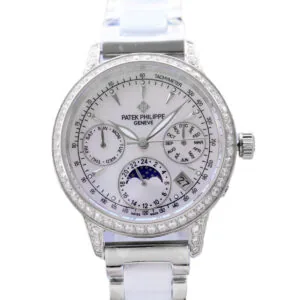 Grand Complications Ladies First calendario perpetuo con lunetta con diamanti in oro bianco