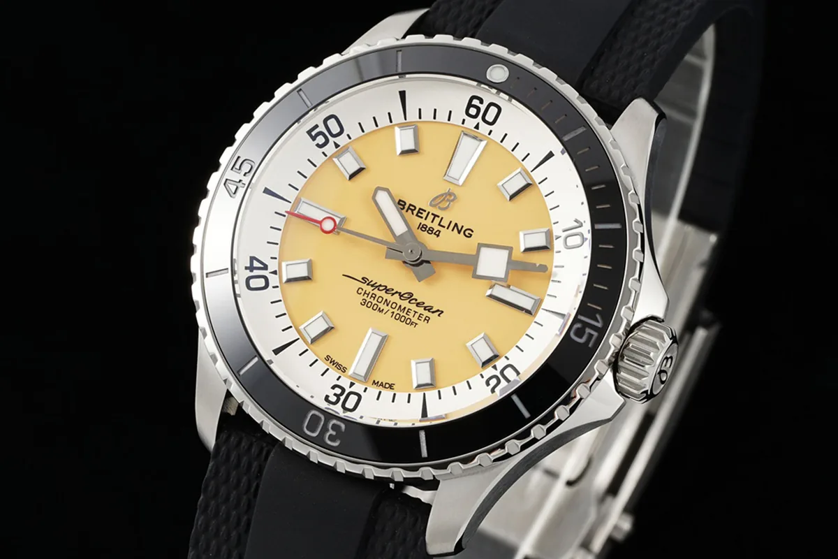 Superocean Automatic 44 quadrante giallo Ref: A17375211I1S1 - immagine 3