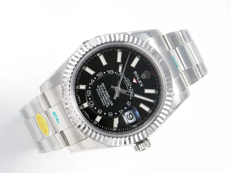 Sky-Dweller 326934 904L SS ZF 1:1 Best Edition quadrante nero su bracciale SS A2824 - immagine 5