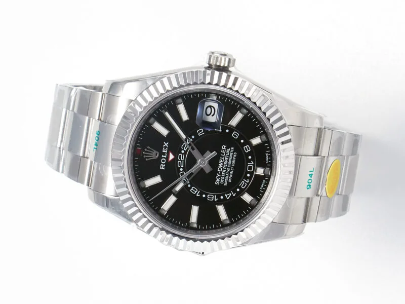 Sky-Dweller 326934 904L SS ZF 1:1 Best Edition quadrante nero su bracciale SS A2824 - immagine 6