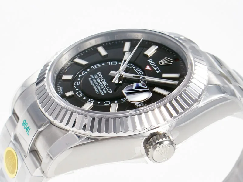 Sky-Dweller 326934 904L SS ZF 1:1 Best Edition quadrante nero su bracciale SS A2824 - immagine 14