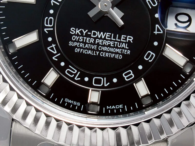Sky-Dweller 326934 904L SS ZF 1:1 Best Edition quadrante nero su bracciale SS A2824 - immagine 10