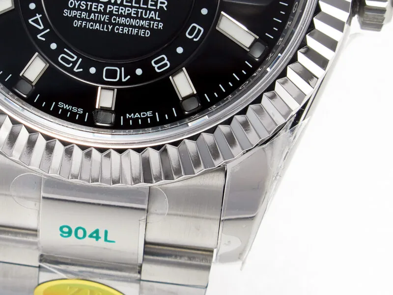 Sky-Dweller 326934 904L SS ZF 1:1 Best Edition quadrante nero su bracciale SS A2824 - immagine 11
