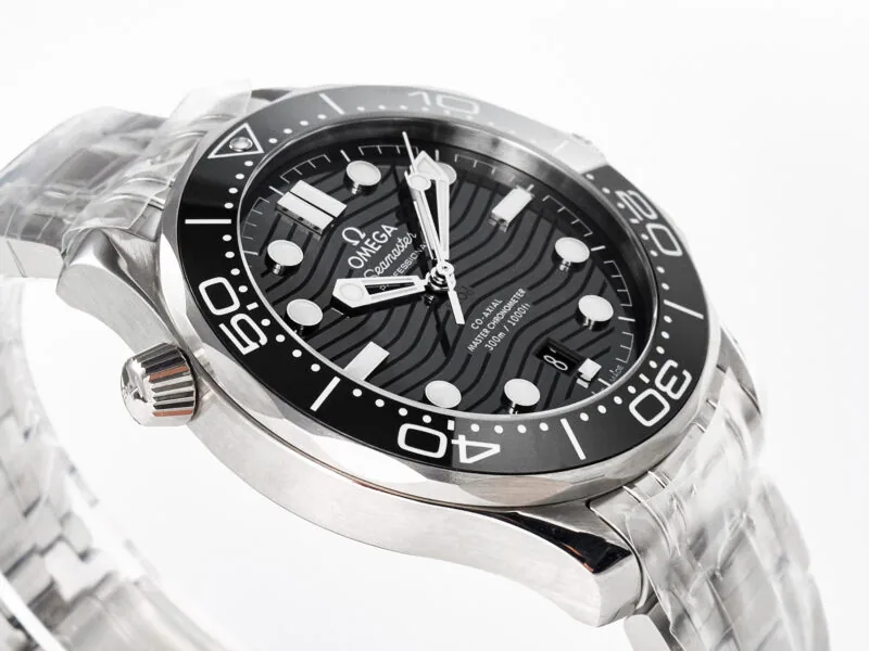 Seamaster Diver 300M VSF 1:1 Best Edition cerámica negra esfera negra con brazalete SS A8800 V2 - Imagen 8